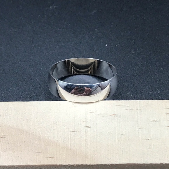 925 Sterling Silver wedding Band Ring size 10 - Picture 11 of 13